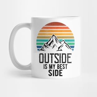 Nature Mountains Vintage Outdoors Hiking Retro Mug